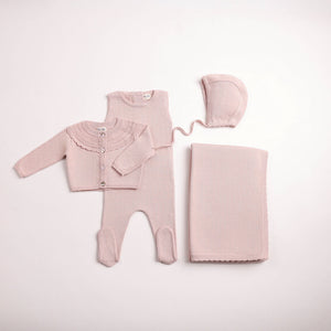 Baby Girl Layette Set | Little Loom Knit | Caramel | Bee Dee | AW26