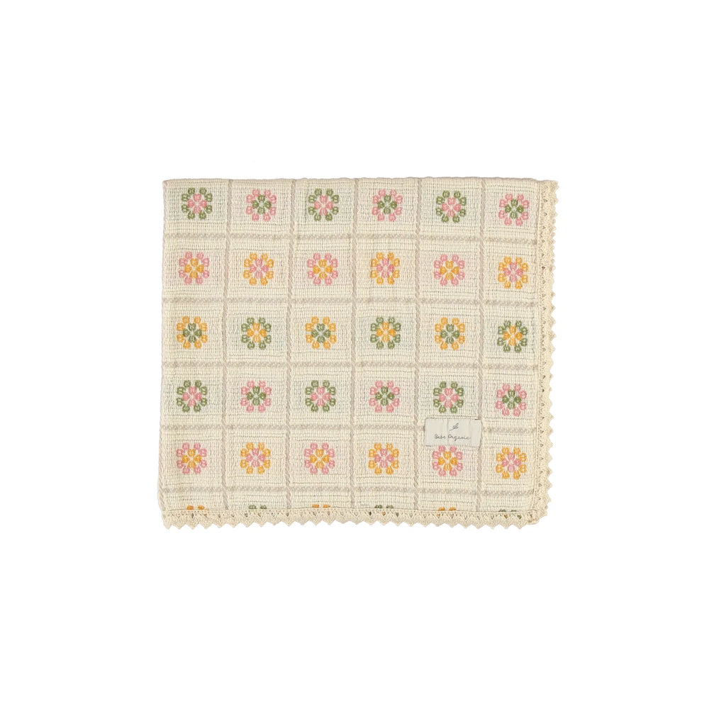 Baby Girl Blanket | Lucky Flowers | Bebe Organic