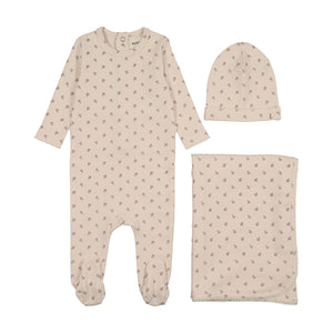 Baby Girl Layette Set | Berry Print | Pink | Mema Knits | AW25