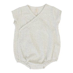 Baby Boy Romper | Leaf Trail | Cream/Blue| Lil Legs | SS26