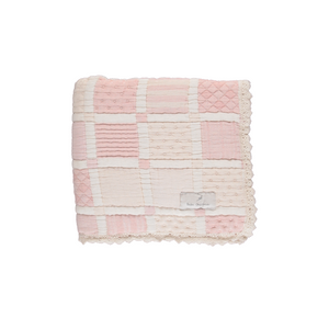 Baby Blanket | Mai Patchwork | Dusty Rose | Bebe Organic  | SS26