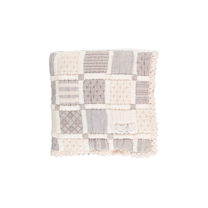 Baby Blanket | Mai Patchwork | Taupe | Bebe Organic  | SS26