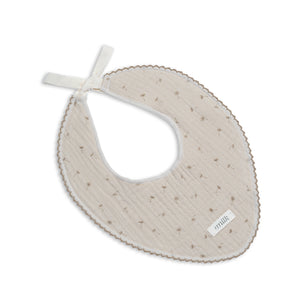 Muslin Bib |  Wildflower Taupe | SS26 | Milk Denmark