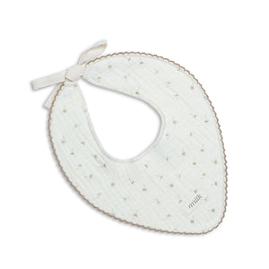 Muslin Bib |  Wildflower Ivory | SS26 | Milk Denmark
