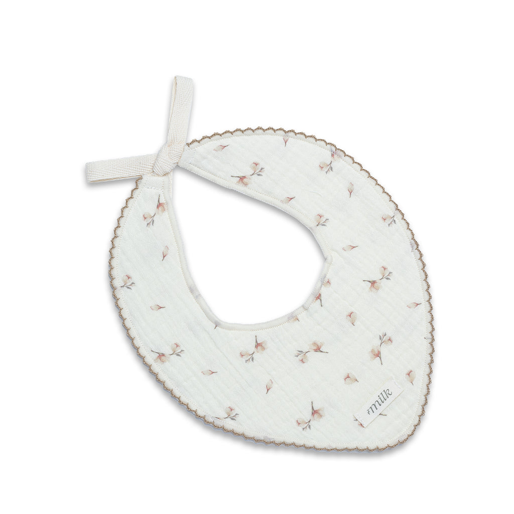Muslin Bib | Blossom Ivory | SS26 | Milk Denmark