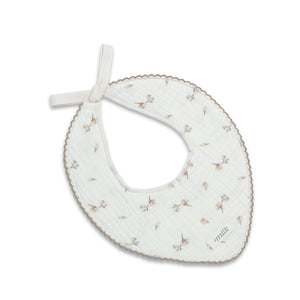 Muslin Bib | Blossom Ivory | SS26 | Milk Denmark