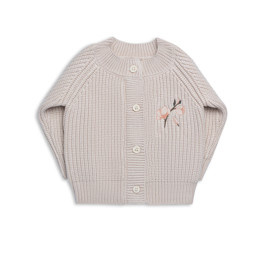 Knit Cardigan | Blossom Oat | SS26 | Milk Denmark