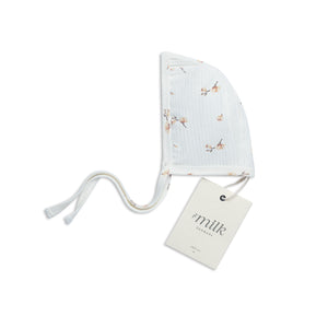Baby Bonnet | Round Blossom Ivory | SS26 | Milk Denmark