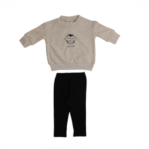 Baby Boy 2 Piece Outfit | Mon Tarte Ensemble | Oatmeal | Mon Tresor | AW26