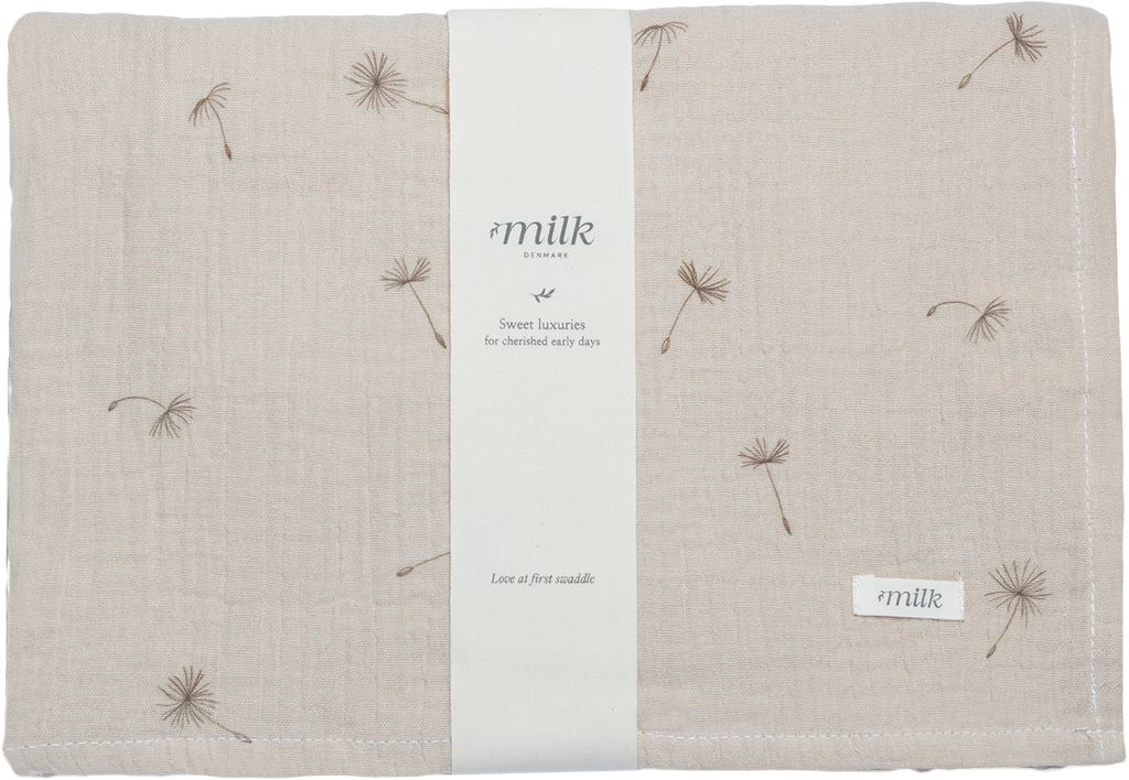 Muslin Swaddle |  Wildflower Taupe | SS26 | Milk Denmark