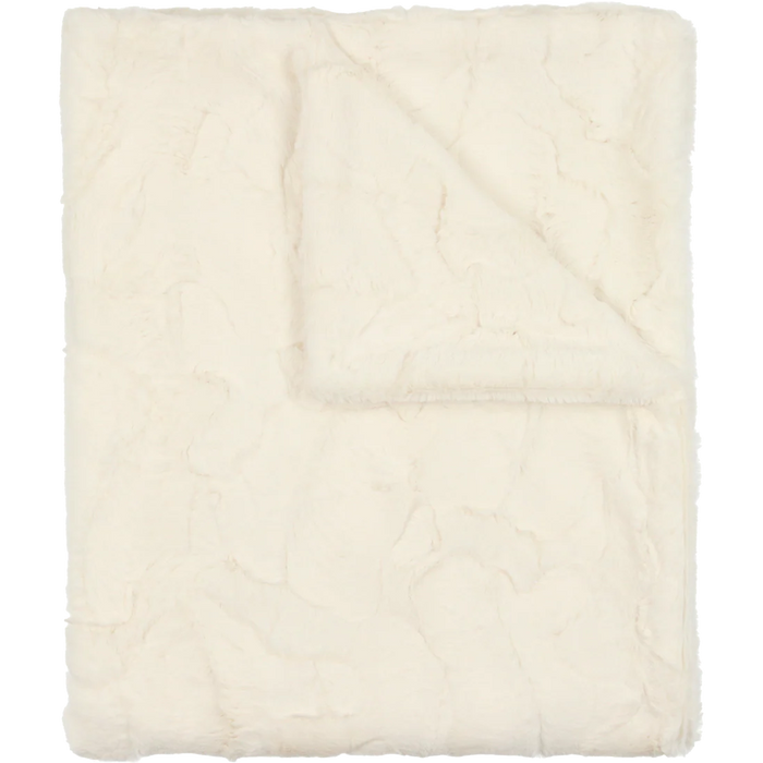 Baby Neutral Blanket | Super Fluff | Natural Lux Fur | Peluche