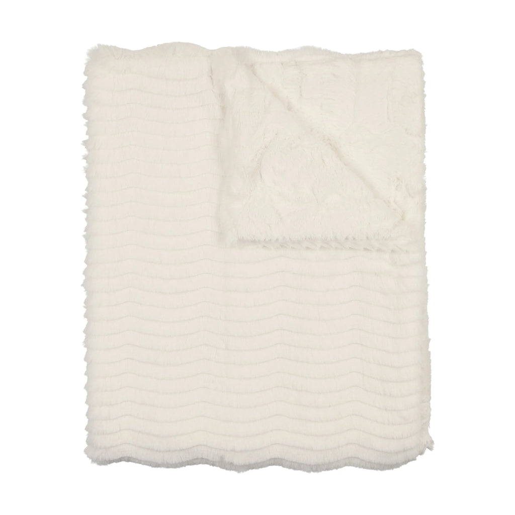 Baby Neutral Blanket | Lux Fur | Wave Natural | Peluche