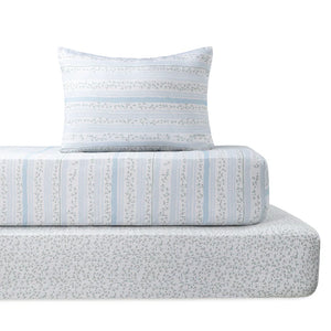 Baby Crib Bedding Linen Set | Enchanted Dusty Blue | 3 Sizes | Petite Belle