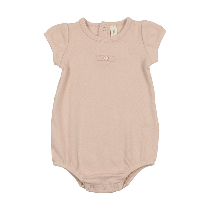 Baby Girl Romper  | Pinpoint | Shell Pink | Lil Legs