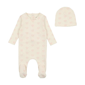 Baby Girl  Footie + Hat | Paisley Print Collection | Light Base Girl | Bee and Dee | AW23