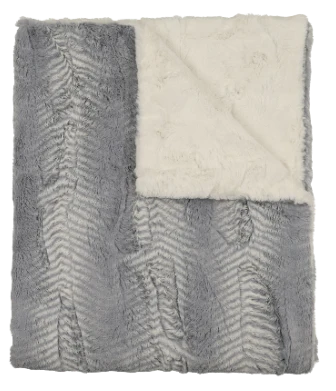 Baby Boy Blanket | Feather Powder and Natural | Peluche