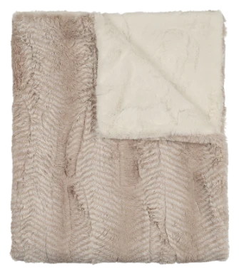 Baby Boy Blanket | Feather Beige and Natural | Peluche