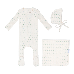 Baby Boy Layette Set | Petal Pointelle Floral | Ivory | Minilabel | SS26