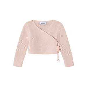 Baby Girl Cardigan | Wrap | Pink | Minilabel | AW26