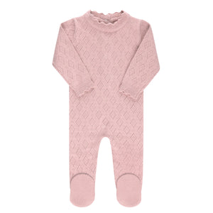 Baby Girl Layette Set | Pointelle Knit | Pink | Ely's & Co. | AW23