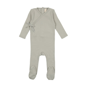 Baby Boy Layette Set | Pinpoint Wrapover | Sea Blue | Lil Legs | AW23