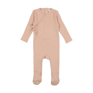 Baby Girl Layette Set | Pinpoint Wrapover | Shell Pink | Lil Leggs | AW23