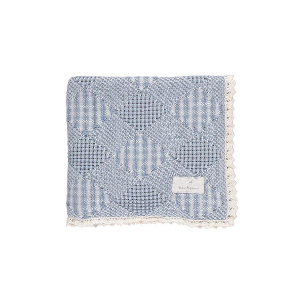 Baby Boy Blanket | Plaid Blanket | Blue Patchwork | Bebe Organic | AW26