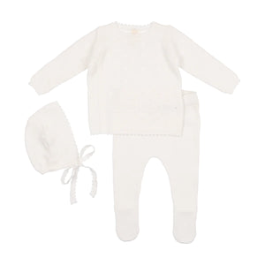 Baby Boy Layette Set | Bris Set + Blanket | Pointelle | White | Lil Legs | AW23