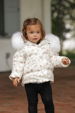 Baby Girl Jacket | Pink Floral | Pramie | AW25