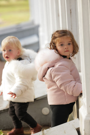Baby Girl Jacket | Mauve | Pramie | AW25
