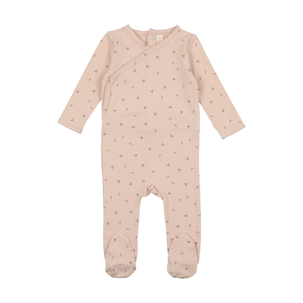 Baby Girl Footie + Hat | Printed Wrapover | Florette | Lil Legs | AW23