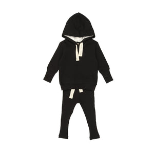 Baby Boy 2 Piece Outfit | Proud in Print Ensemble | Black | Mon Tresor | AW23