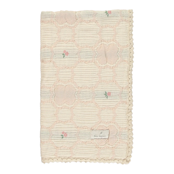 Baby Girl Blanket | Cleo Vintage Wallpaper Floral | Bebe Organic