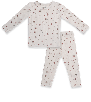 Baby 2 Piece Ribbed Set | Cherry | SS26 | Milk Denmark