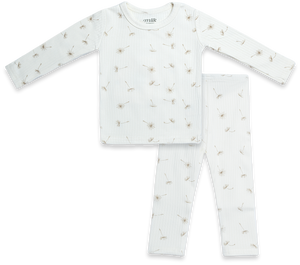Baby 2 Piece Ribbed Set |  Wildflower Ivory | SS26 | Milk Denmark