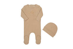 Baby Boy Footie + Hat | Rope Signature | Cashmere | Bee and Dee