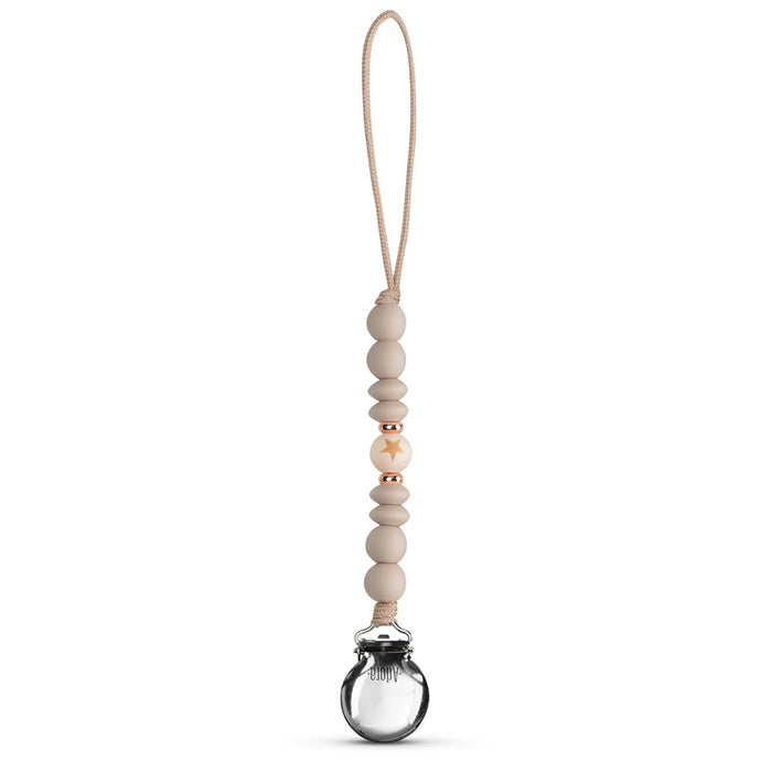 Baby Pacy Clip | Wood Beads | Adora | Saddle Star