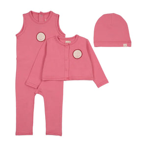 Baby Girl Footie + Cardigan Set | Fresh Pink | Lil Legs | SS26