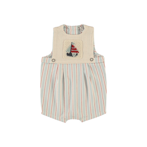 Baby Boy Romper | Sebastion | Sea Side Stripe | Bebe Organic  | SS26