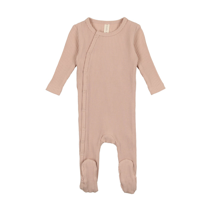 Baby Girl  Footie + Hat | Side Snap Rib | Blush | Lil Legs | AW23