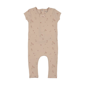 Baby Girl Romper | Sweet Berry Print | Cream Puff (Pink) | Bee and Dee | SS26