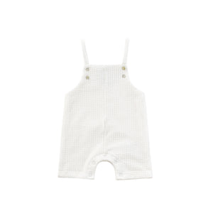 Baby Boy Overalls | Crochet | White | Kipp