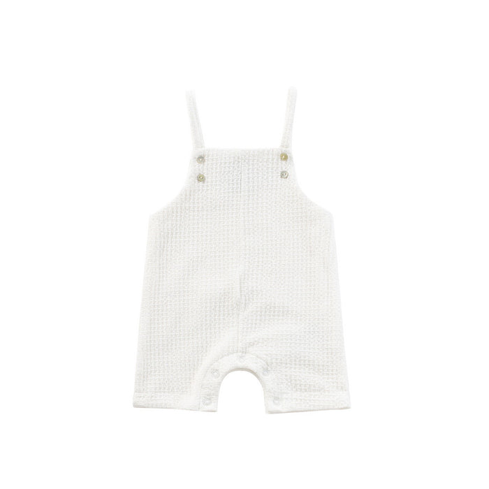 Baby Boy Overalls | Crochet | White | Kipp