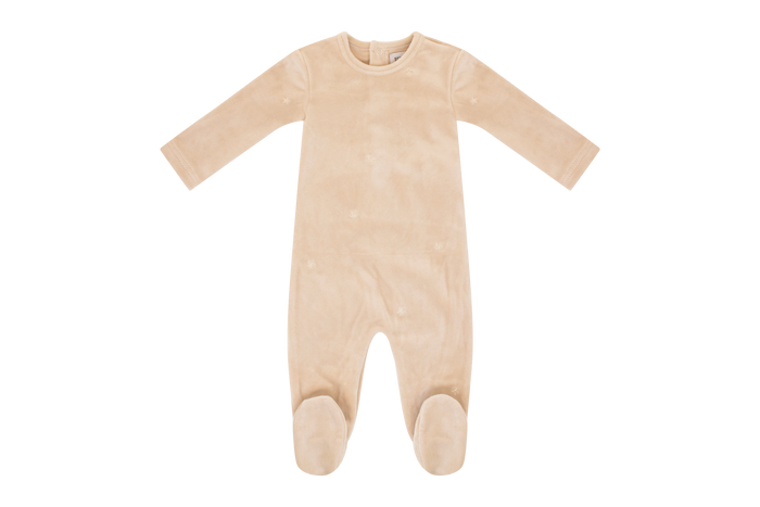 Baby Boy Footie + Hat | Embroidered Star | Natural | Kipp | AW23