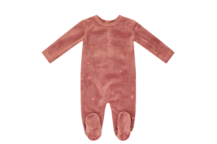 Baby Girl Layette Set | Embroidered Heart | Pink | Kipp | AW23