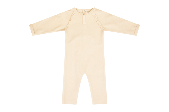 Baby Boy Outfit | Knit Romper | Stone | Kipp | AW23