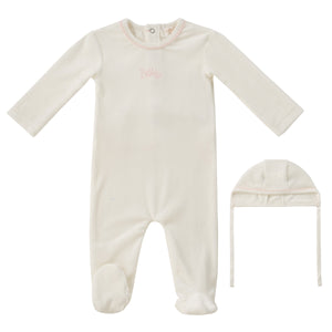 Baby Girl Layette Set | Bebe | White Pink | Kipp Baby | Aw25