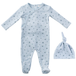 Baby Boy Footie Set | Lil Blooms | Blue | Kipp Baby | Aw25