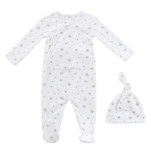 Baby Girl Layette Set | Lil Blooms | White Pink | Kipp Baby | Aw25