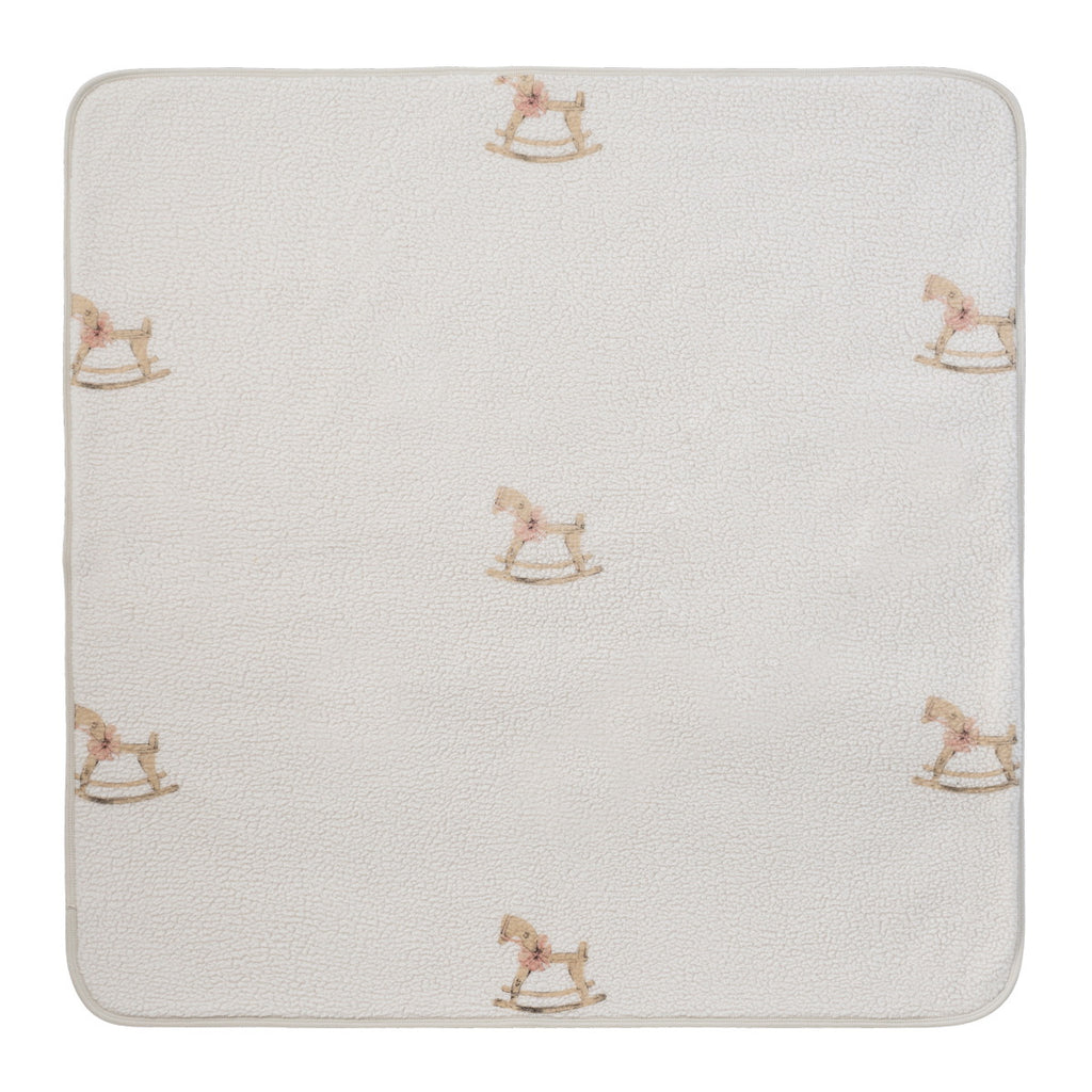 Baby Girl Blanket | Rocking Horse | Pink | Kipp Baby Aw25